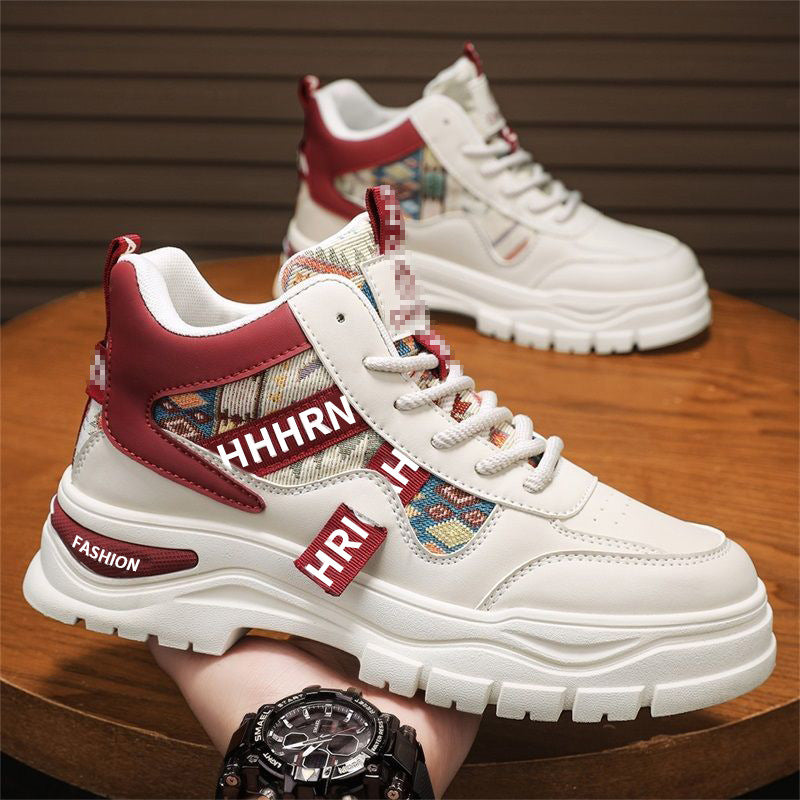 Herren Plateau-Sneaker mit Ethno-Gewebeeinsätzen Drune