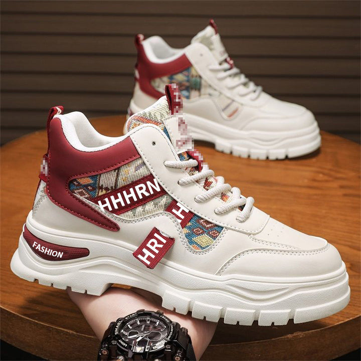 Herren Plateau-Sneaker mit Ethno-Gewebeeinsätzen Drune