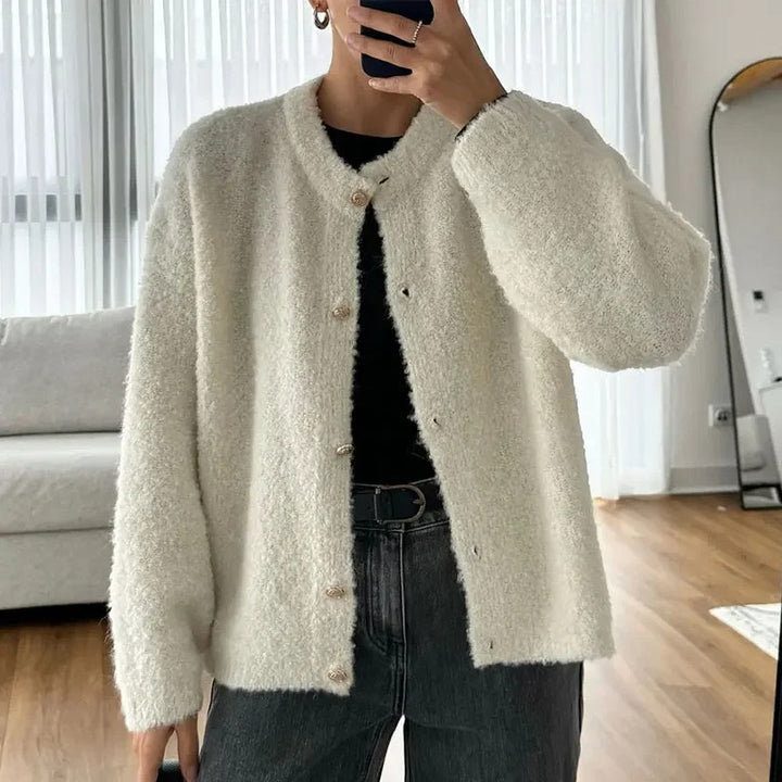 Damen Flauschiger Cardigan Drune