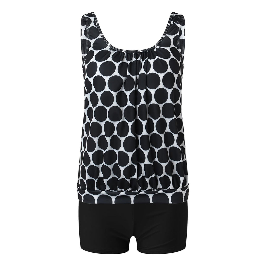 Damen eleganter Tankini mit modischem Muster Drune