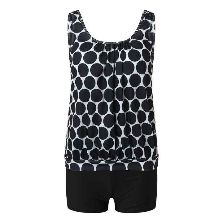 Damen eleganter Tankini mit modischem Muster Drune