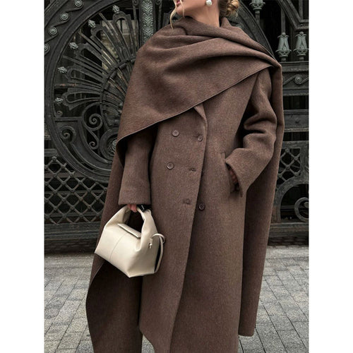 Damen Übergroße Mantel-Wrap Drune