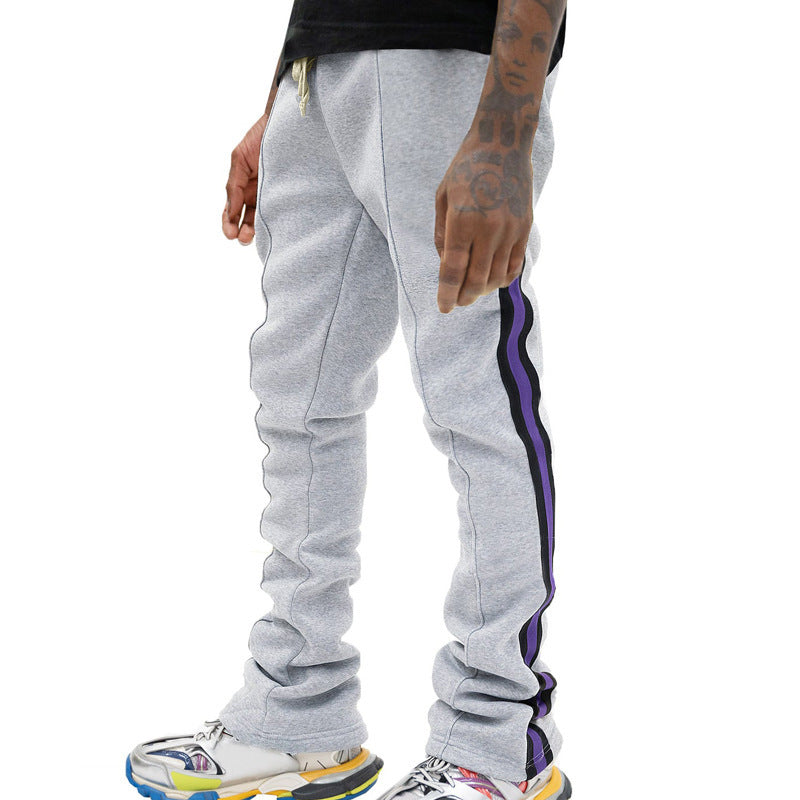 Herren Slim-Fit Jogginghose mit Tunnelzug, markanten Ziernähten & seitlichem Panel Drune