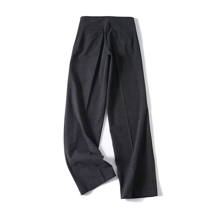 Damen Hochtaillierte Bügelfalten-Hose mit weitem Bein und klassischem Tailoring Drune