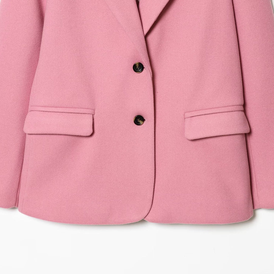 Damen Kurzer Oversize-Mantel mit üppigem Kunstfellkragen Drune