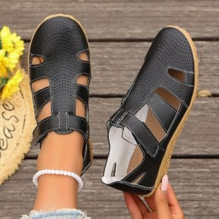 Damen Atmungsaktive Riemensandalen mit verstellbarem Klettverschluss Drune