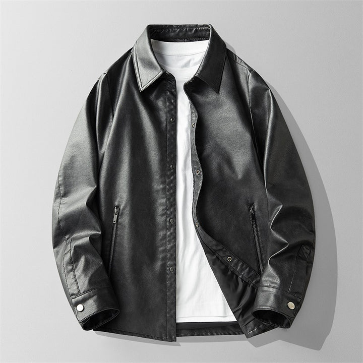 Herren Modische Lederjacke Drune 1787797546
