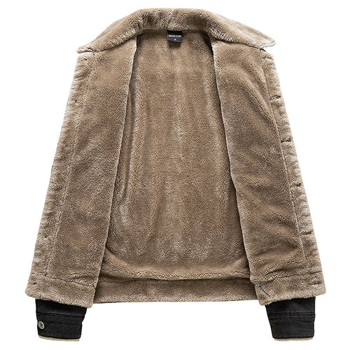 Herren Denimjacke mit Fleece-Futter Drune