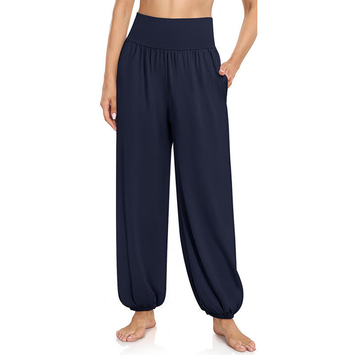 Damen Weite Freizeithose mit elastischem Bund und praktischen Seitentaschen Drune