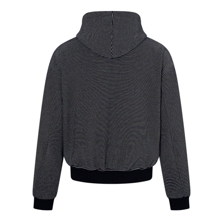 Damen Feinringel-Zipjacke mit hohem Stehkragen, Kängurutaschen und elastischem Saum Drune