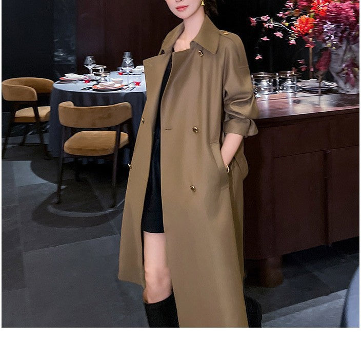 Damen Eleganter Trenchcoat mit modernem Design Drune