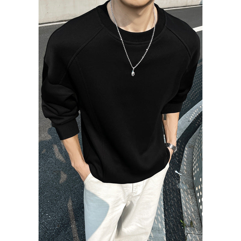 Herren Modischer Sweatshirt mit Raglanärmeln Drune