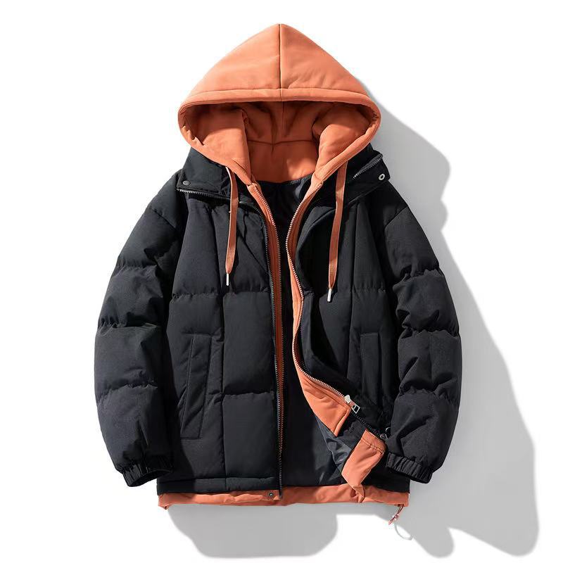 Herren Wattierte Übergangsjacke mit abnehmbarer Kapuze Drune