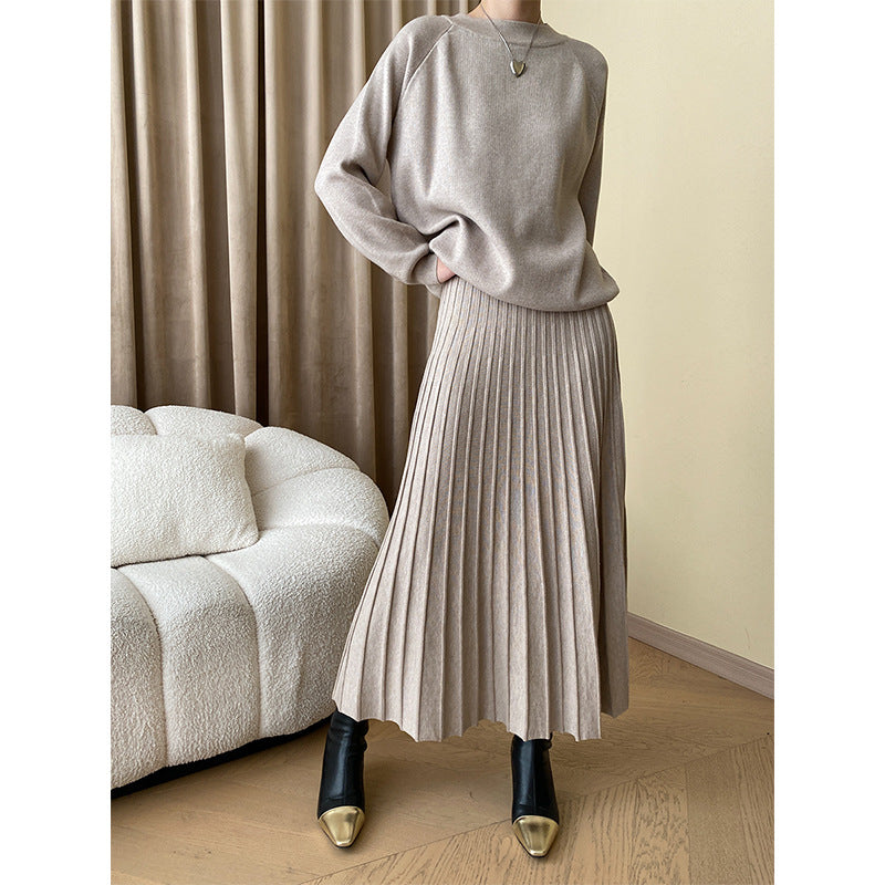Damen Strickpullover mit oversized Schnitt und eleganter Rippenstruktur Drune