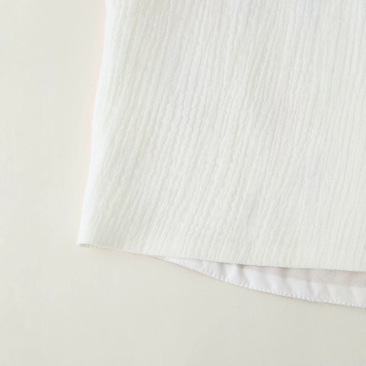 Damen Bestickte Baumwoll‑Weste im Boho‑Stil mit V‑Ausschnitt und Zierborte Drune