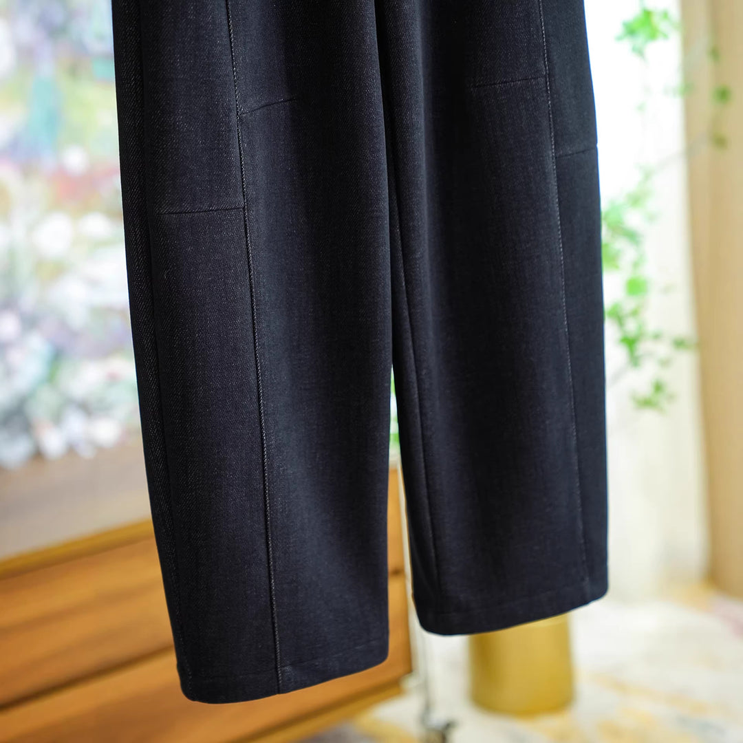 Damen Bequeme und modische Hose mit Gürtel Drune