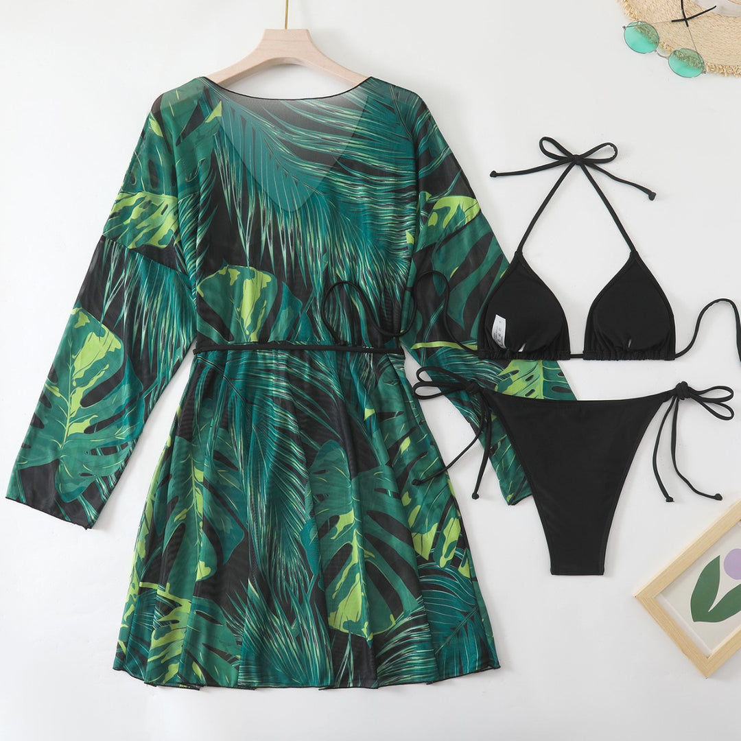 Damen Strandkleid mit passendem Bikini Drune