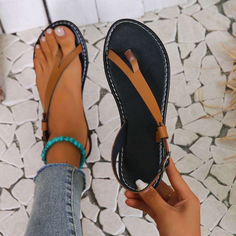 Drune | Minimalistische Sandalen Mit Schnalle Für Damen