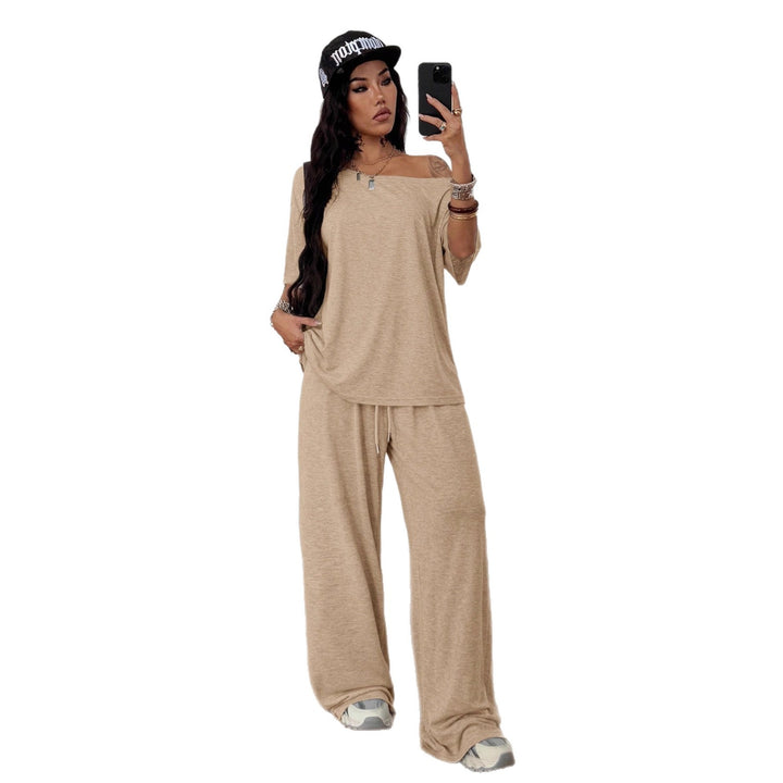 Damen lässiges Oberteil und Jogginghose Set Drune