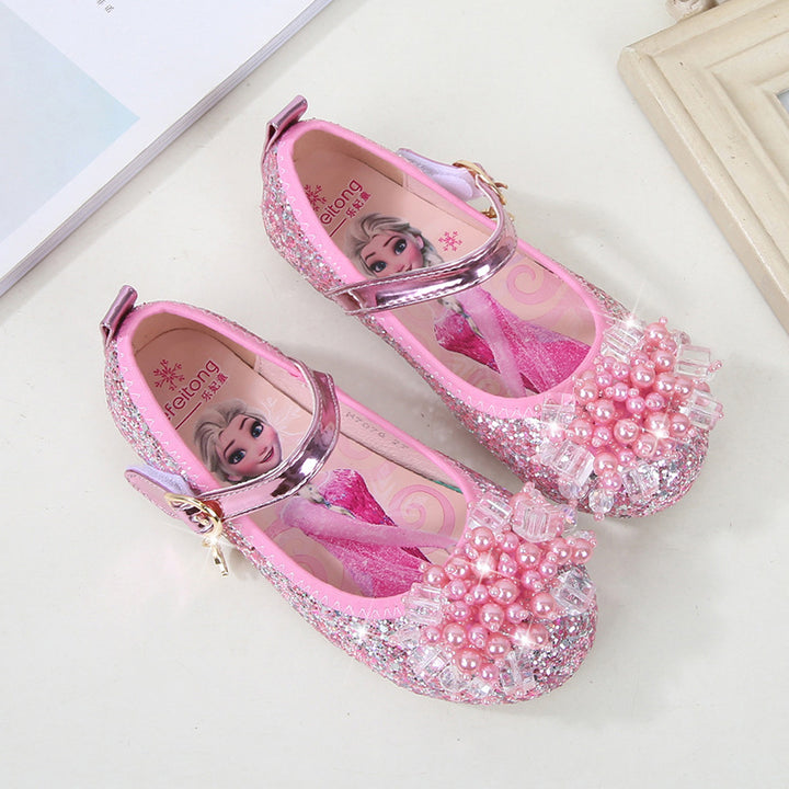 Mädchen Ballerina Schuhe mit funkelnden Perlenapplikationen Drune