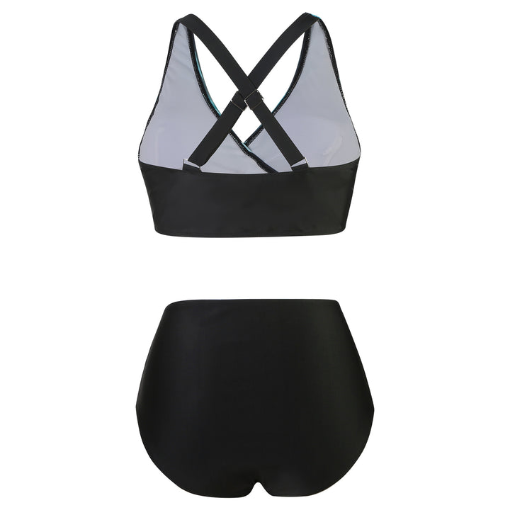 Damen Hochtaillierter Sport-Bikini mit elegantem Rückenschnitt Drune