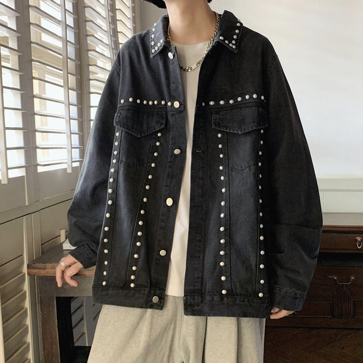 Herren Modische Oversized Jeansjacke Drune