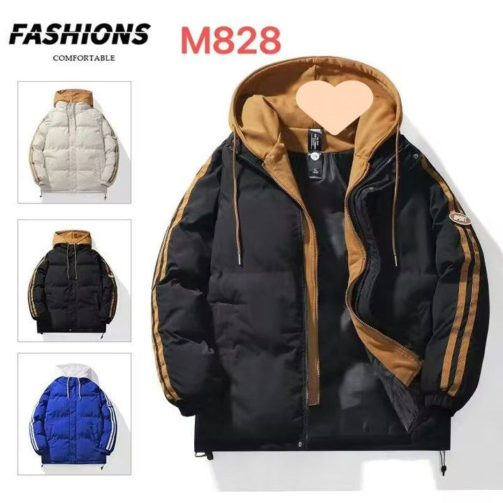 Herren Urbaner Steppjacke mit Kapuze Drune