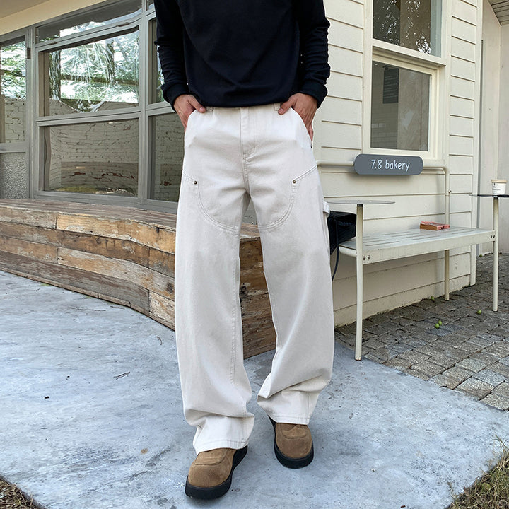 Herren Weite Handwerkerhose mit großen Cargo-Taschen Drune