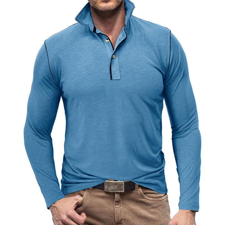 Drune | Pique Pullover Slim Passform Weiches Baumwollgefühl Langärmliger Stylischer Passform