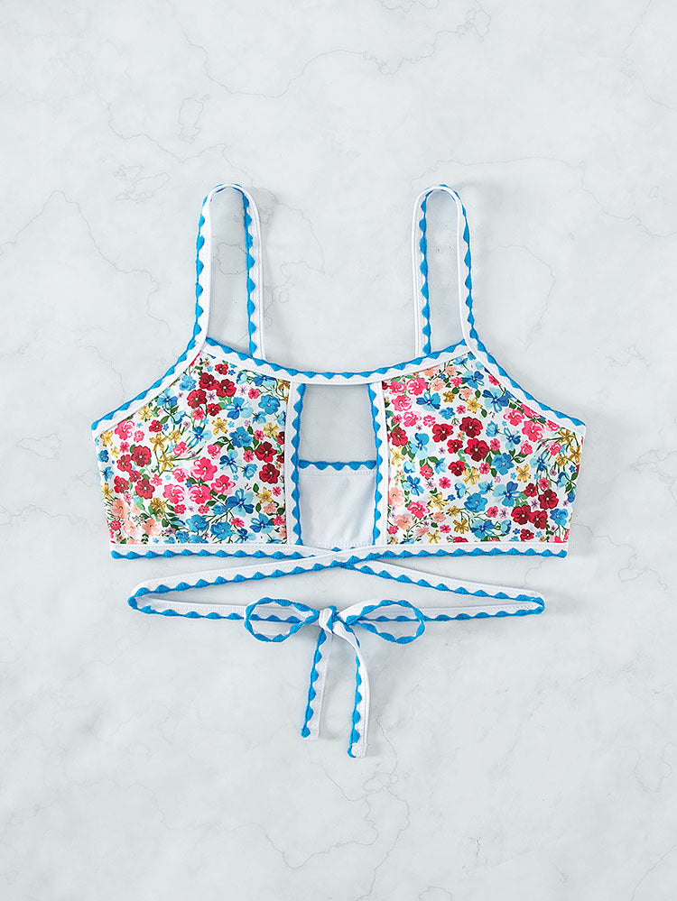 Damen Crop-Top Bikinioberteil Drune