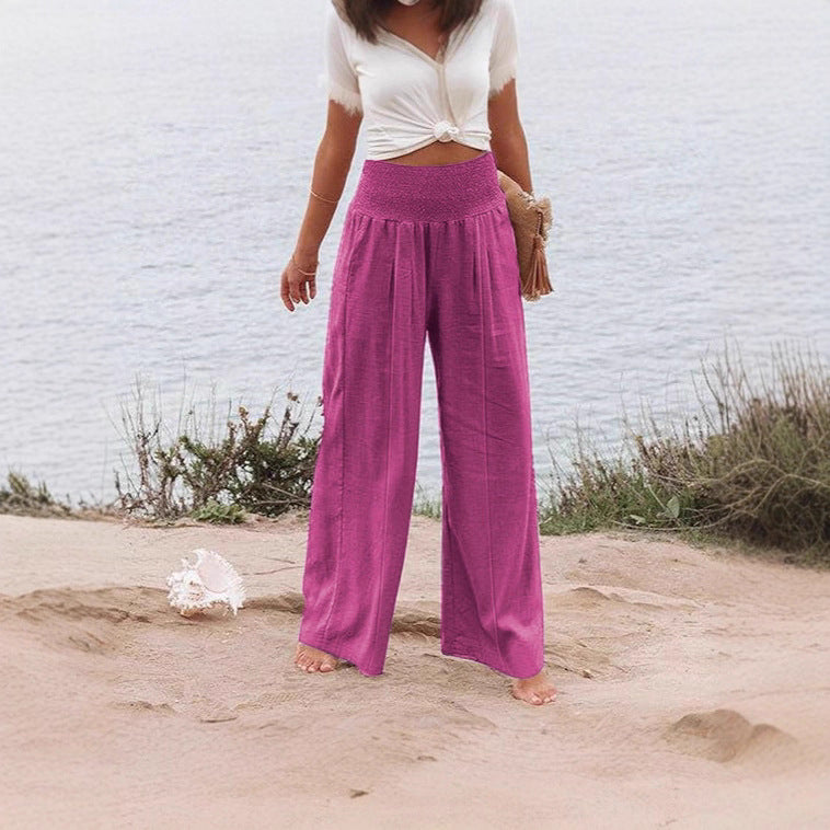 Damen Elegante und luftige Palazzohose Drune