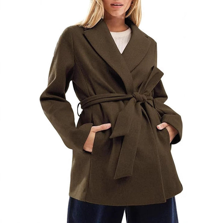 Drune | Frauen Elegante Wickeljacke Bequeme Passform