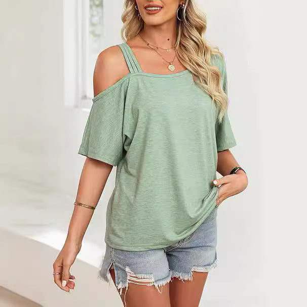 Damen Off-Shoulder-Top Drune