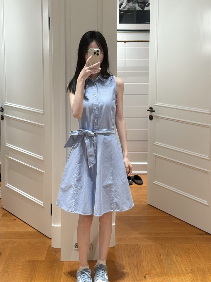 Damen Sommerliches Knoten-Kleid Drune