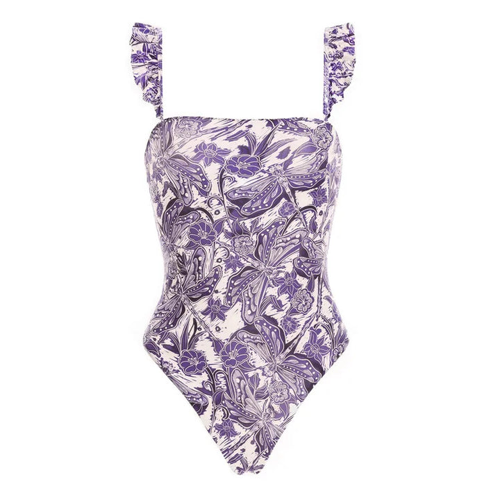 Damen Bikiniset mit schickem Wickelrock und verspieltem Rüschendesign Drune