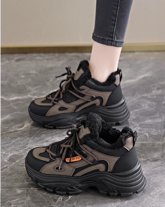 Damen Winterliche Sneaker mit warmem Futter und rutschfester Sohle Drune