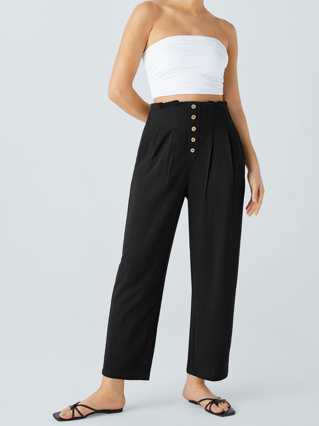 Damen Hochwertige Stoffhose Drune