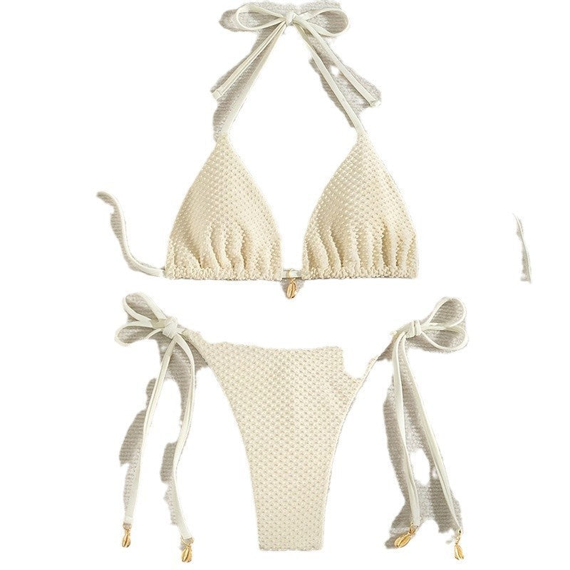 Damen Triangel-Bikini mit bindbaren Trägern und raffinierten Details Drune