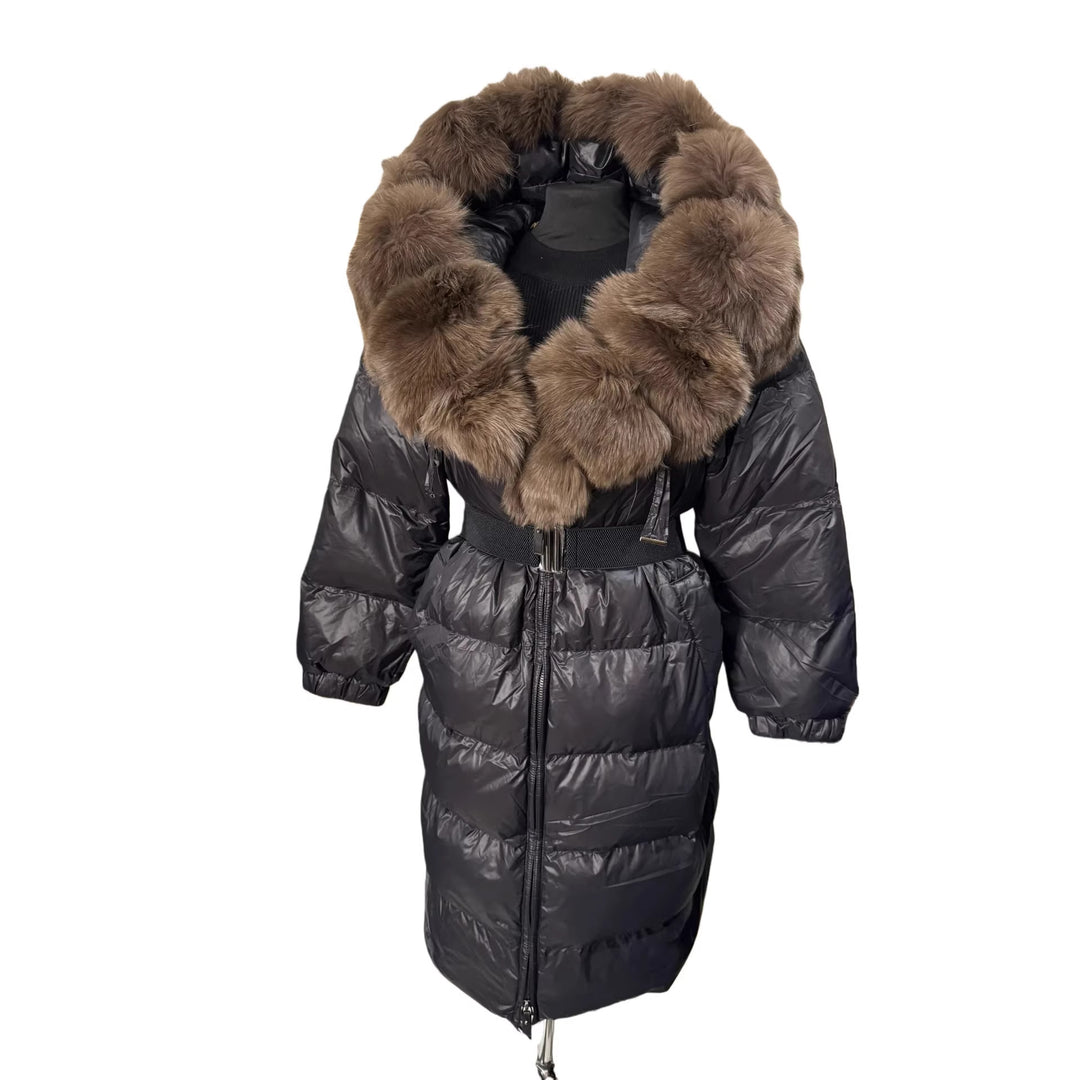 Damen Modische Daunenjacke mit hochabschließendem Kragen