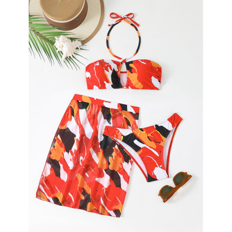 Damen Bikiniset mit verführerischem Wickelrock Drune