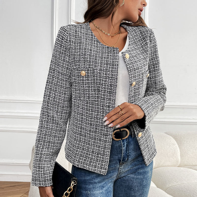 Damen Elegant geschnittene Blazerjacke Drune
