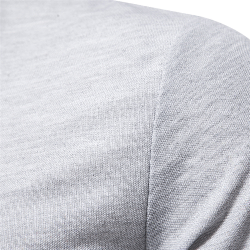 Herren Langarm Poloshirt mit modernem Kragen und atmungsaktiver Baumwollqualität Drune