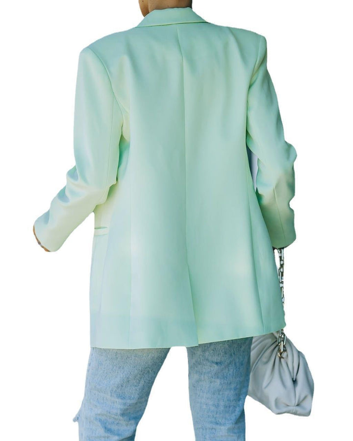 Damen Eleganter Blazer mit strukturiertem Schnitt Drune