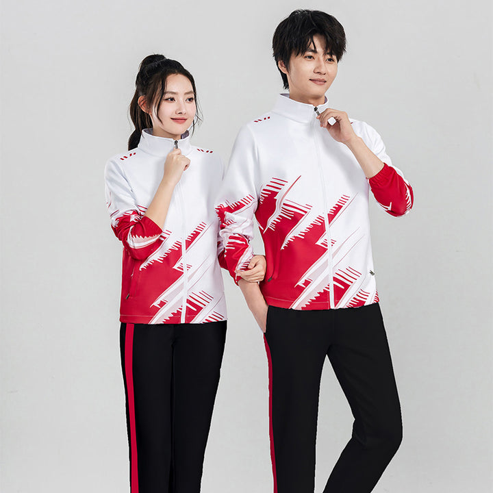 Unisex Sportliches Trainings-Set aus Funktionsjacke und lässiger Jogginghose Drune