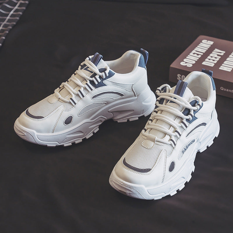 Damen Sportliche Sneakers mit atmungsaktiven Mesh-Einsätzen und markanter Sohlenkonstruktion Drune