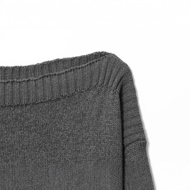 Damen kuscheliger Strickpullover mit weitem Schnitt und eleganten Rippbündchen Drune