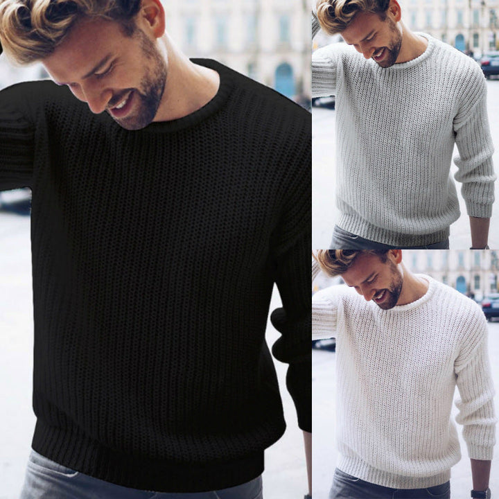 Herren lässiger Strickpullover mit modernen Strukturen Drune