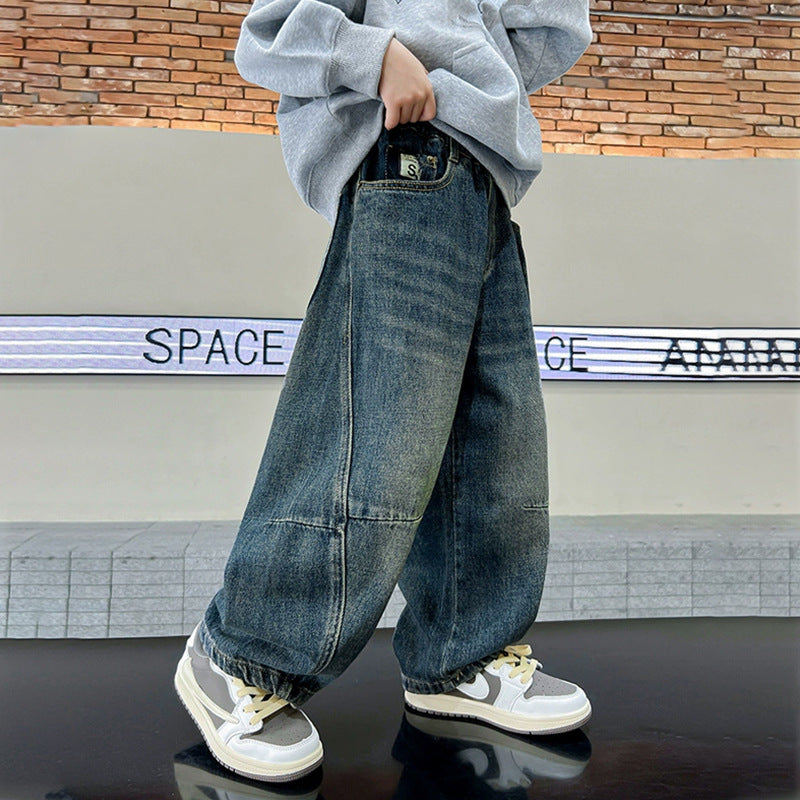 Unisex weite Jeans mit lässigem Design Drune