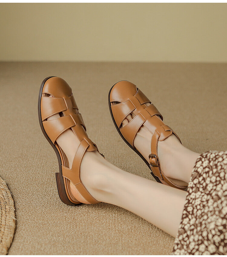 Damen Sandalen mit elegantem Schnallenverschluss und modischem Riemendesign Drune