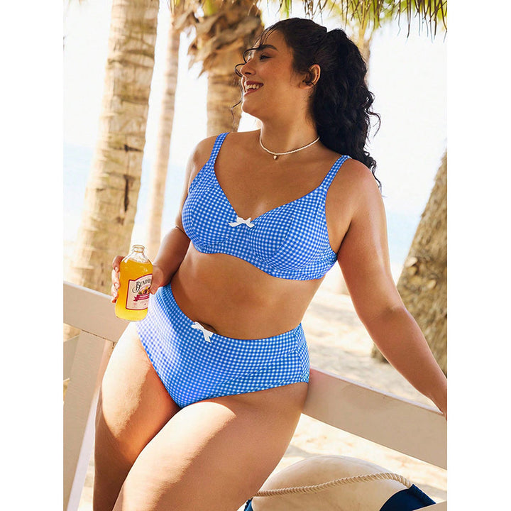 Damen Hochtaillierter Bikini mit gepolstertem Oberteil Drune